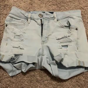 Aeropostale light wash jean shorts